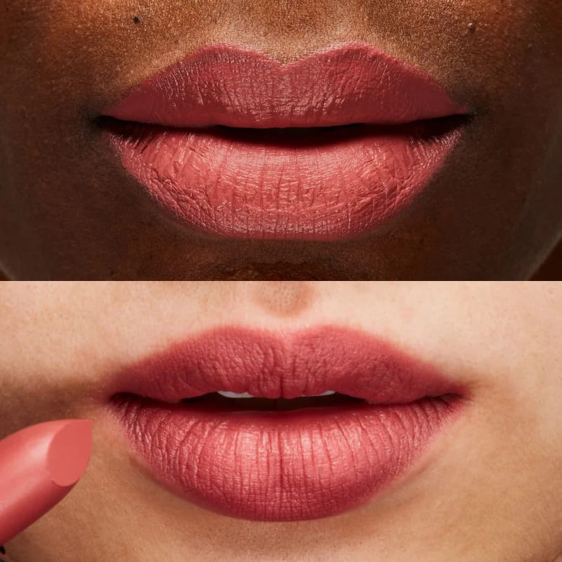 Chicas con Barra de labios mate Sahara Cocoa Butter Matte Lipstick 100% pure