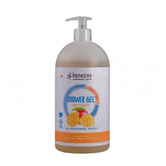 Gel de baño tamaño familiar Mango y Naranja Benecos